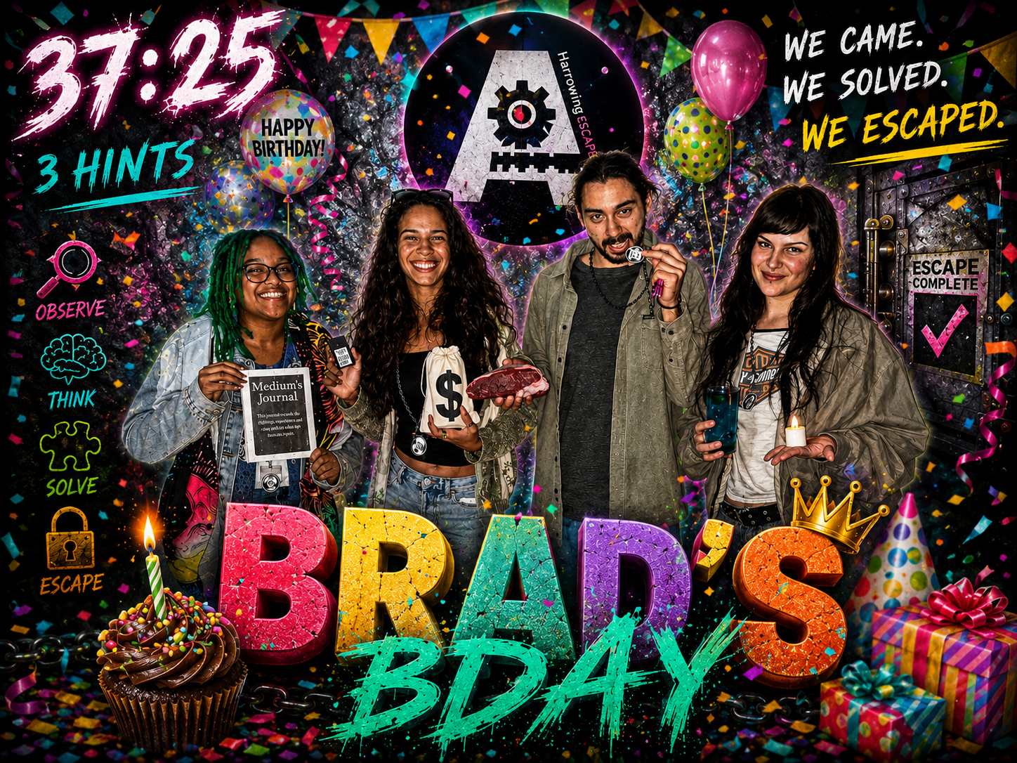 Brad's Bday — A Frigid Flight